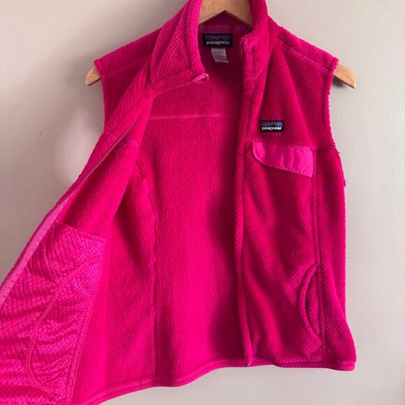 Patagonia Re-Tool Fleece Vest Hot Pink Magenta Size Medium STY25445 - Picture 2 of 6